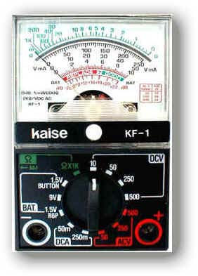 指針式模擬萬(wàn)用表KF-1日本凱世Kaise 指針式模擬萬(wàn)用表KF-1